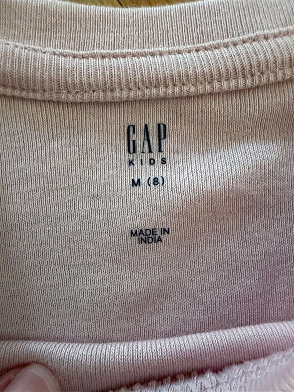 GAP Puff Sleeve Light Pink Top / Tee - Girls Size Medium (8)